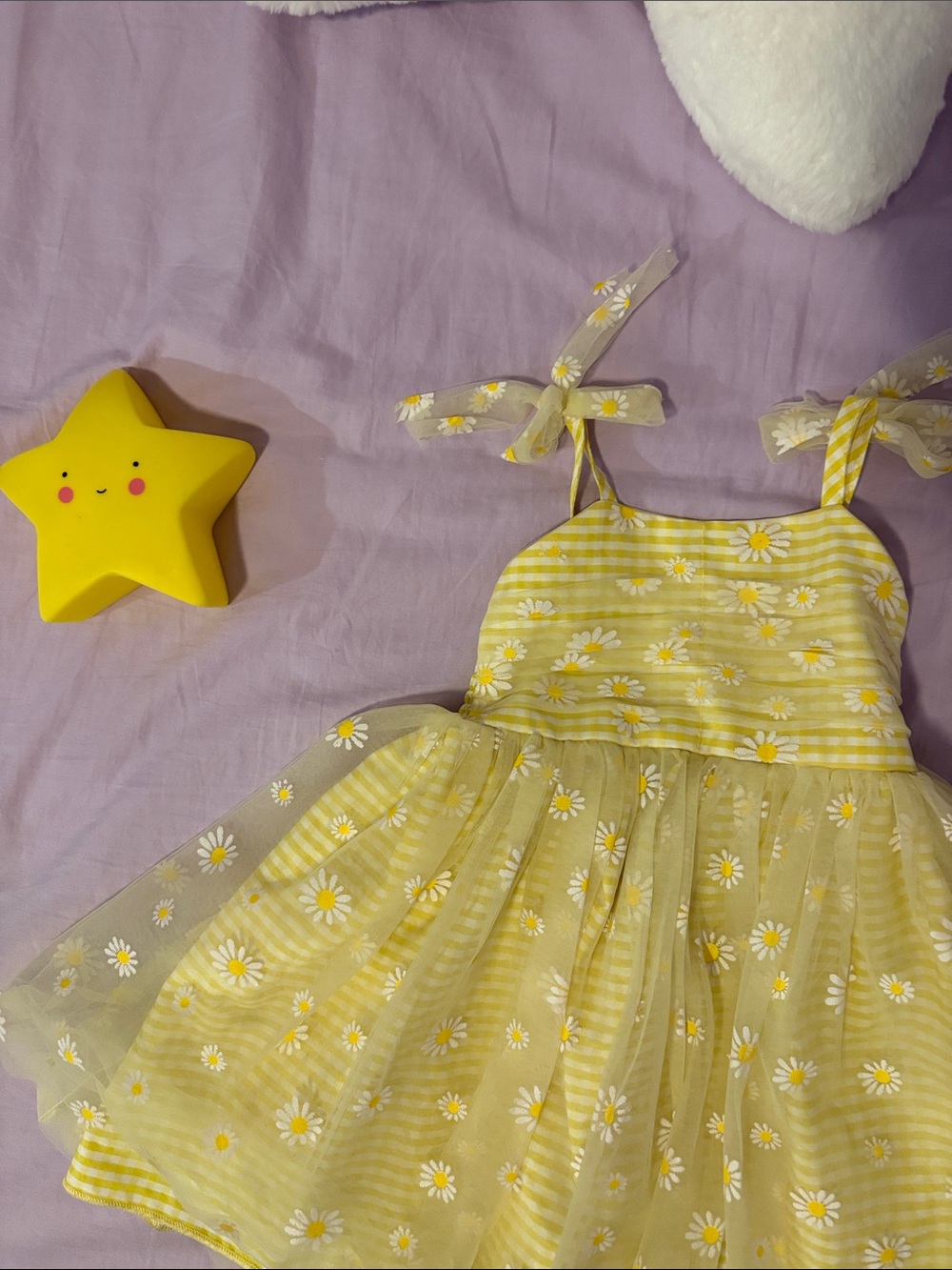 Daisy Flower Girls' Yellow Sundress
